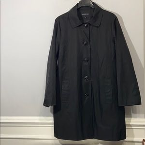 London Fog Women’s Black 5 Button Trench Size XL